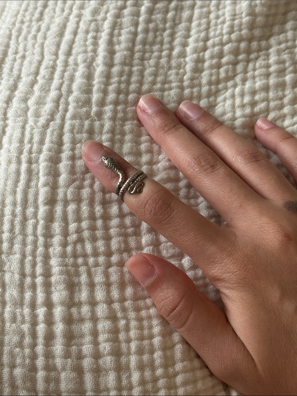 Vintage Silver snake ring thrifted